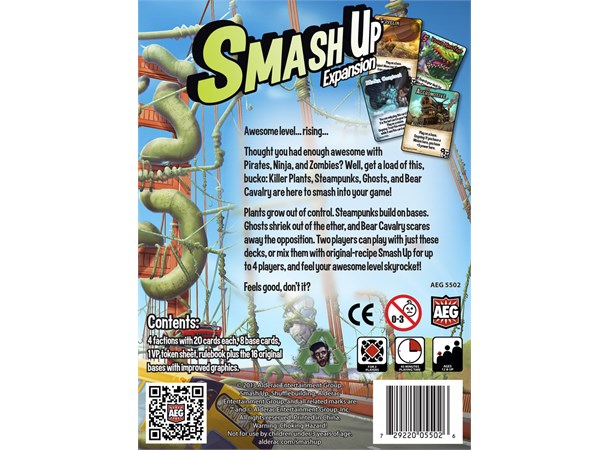 Smash Up Awesome Level 9000 Brettspill Standalone utvidelse til Smash Up